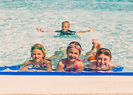 Take the Worry Away with Shallow Pool next to the deeper pool ... we have your family covered.